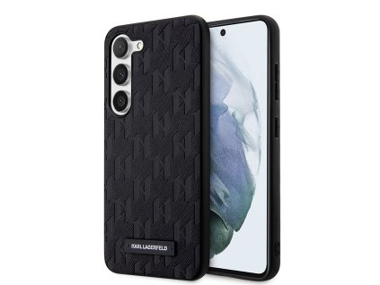 48174 karl lagerfeld saffiano klhcs23msaklhpk kryt na samsung galaxy s23 plus mono kovove logo