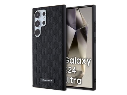 48141 karl lagerfeld saffiano klhcs24lsaklhpk kryt na samsung galaxy s24 ultra mono kovove logo