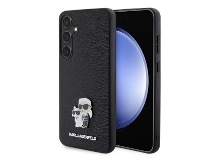 48147 karl lagerfeld saffiano klhcs24mpsakcmpk kryt na samsung galaxy s24 plus karl choupette kovovy odznak