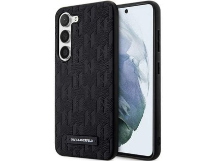 48150 karl lagerfeld saffiano klhcs24msaklhpk kryt na samsung galaxy s24 plus mono kovove logo