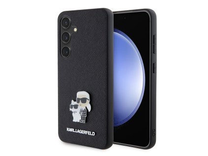 48159 karl lagerfeld saffiano klhcs24spsakcmpk kryt na samsung galaxy s24 karl choupette kovovy odznak
