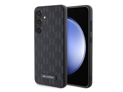 48162 karl lagerfeld saffiano klhcs24ssaklhpk kryt na samsung galaxy s24 mono kovove logo