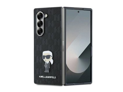 49044 karl lagerfeld saffiano tvrdy obal na telefon klhczfd6sapkinpkk samsung galaxy z fold6 monogram ikonik