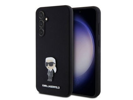 48237 karl lagerfeld silicone klhcs23femhknpk kryt na samsung galaxy s23 fe ikonik kovovy odznak