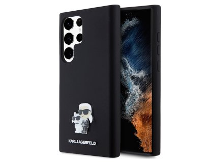 48249 karl lagerfeld silicone klhcs23lsmhkcnpk kryt na samsung galaxy s23 ultra karl choupette kovovy odznak