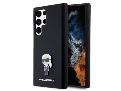 48252 karl lagerfeld silicone klhcs23lsmhknpk kryt na samsung galaxy s23 ultra ikonik kovovy odznak