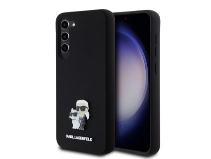 48270 karl lagerfeld silicone klhcs23msmhkcnpk kryt na samsung galaxy s23 plus karl choupette kovovy odznak