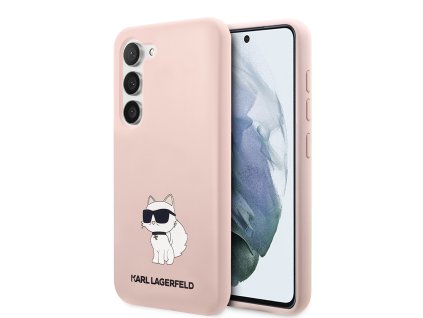 48276 karl lagerfeld silicone klhcs23msnchbcp kryt na samsung galaxy s23 plus ruzovy choupette