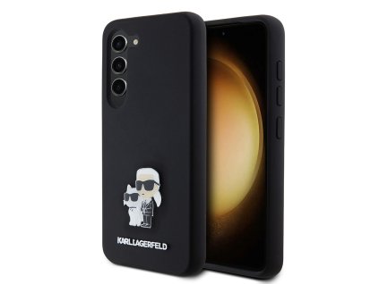 48291 karl lagerfeld silicone klhcs23ssmhkcnpk kryt na samsung galaxy s23 karl choupette kovovy odznak