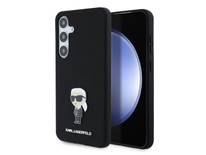 48210 karl lagerfeld silicone klhcs24msmhknpk kryt na samsung galaxy s24 plus ikonik kovovy odznak