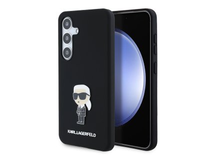 48228 karl lagerfeld silicone klhcs24ssmhknpk kryt na samsung galaxy s24 ikonik kovovy odznak