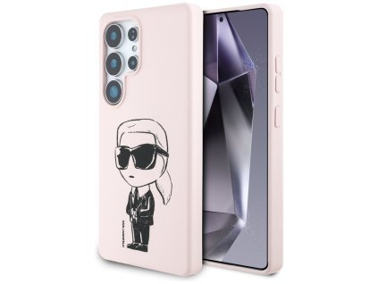 55092 karl lagerfeld silicone graffiti magsafe klhms25lpnykgrtp silikonovy ochranny kryt s magsafe a graffity ikonik motivom pre samsung galaxy s25 ultra ruzovy