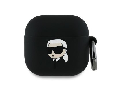 54162 karl lagerfeld silicone karl head 3d kla4runikk obal pre apple airpods 4 cierny