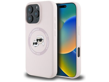 58608 karl lagerfeld silicone magsafe kryt pre iphone 16 pro max ruzovy karl choupette