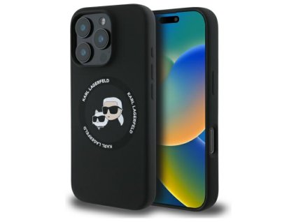 49617 karl lagerfeld silicone magsafe silikonovy obal klhmp16xskchtck iphone 16 pro max karl choupette head