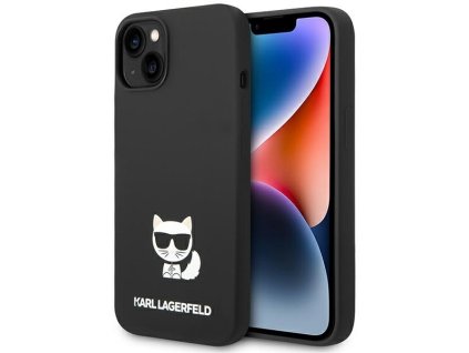 45804 karl lagerfeld silikonovy kryt na iphone 14 plus klhcp14mslctbk choupette body cierny