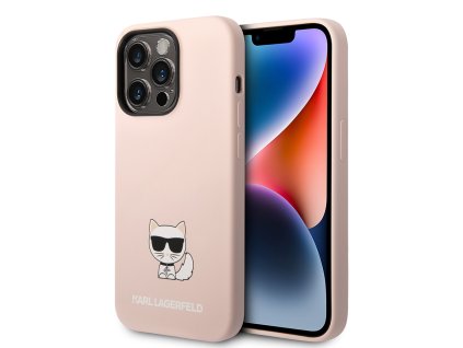 45840 karl lagerfeld silikonovy kryt na iphone 14 pro max klhcp14xslctpi ruzovy choupette