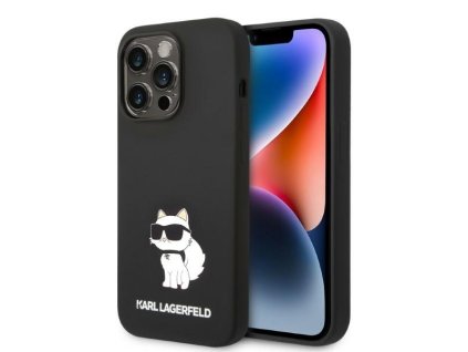 45849 karl lagerfeld silikonovy kryt na iphone 14 pro max klhcp14xsnchbck choupette cierny