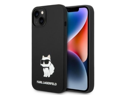43056 karl lagerfeld silikonovy kryt s magsafe na iphone 14 plus klhmp14msnchbck choupette cierny