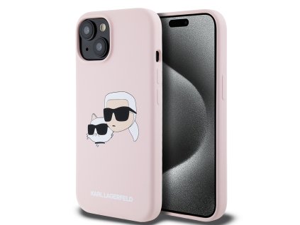 44034 karl lagerfeld silikonovy kryt s magsafe na iphone 15 klhmp15sskchpplp ruzovy karl choupette