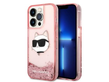 46209 karl lagerfeld trblietavy pevny kryt klhcp14xlnchcp na iphone 14 pro max ruzova choupette head