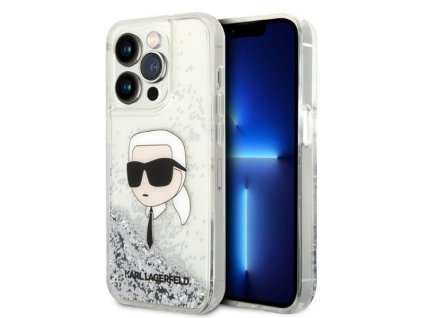 46215 karl lagerfeld trblietavy pevny kryt klhcp14xlnkhch na iphone 14 pro max strieborny karl head