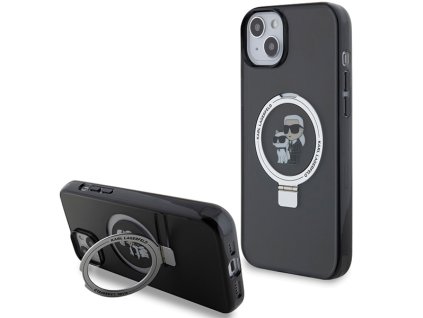 42429 karl lagerfeld tvrdy obal s prstencovym stojanom magsafe klhmp14shmrskck iphone 14 karl choupette