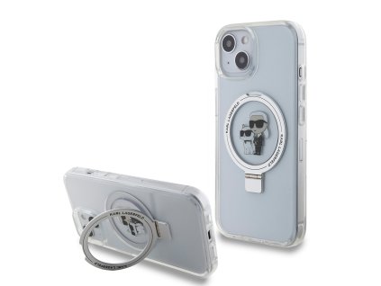 42447 karl lagerfeld tvrdy obal s prstencovym stojanom magsafe klhmp15shmrskch iphone 15 biela karl choupette