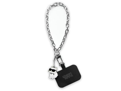 49173 karl lagerfeld wrist chain univerzalny remienok kluchcskpk choupette strieborny