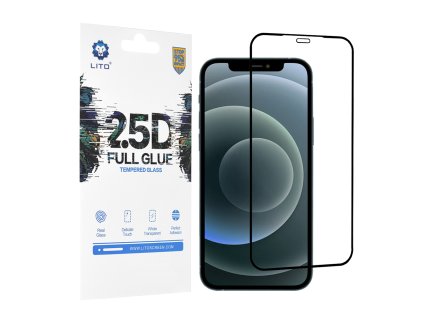 12367 3 lito 2 5d fullglue tvrdene sklo iphone 12 pro max cierne