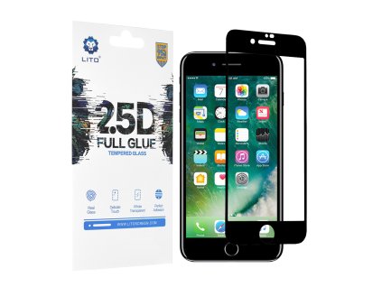 12376 2 lito 2 5d fullglue tvrdene sklo iphone 7 plus 8 plus cierne