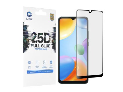 14665 lito 2 5d fullglue tvrdene sklo xiaomi redmi 10c cierna
