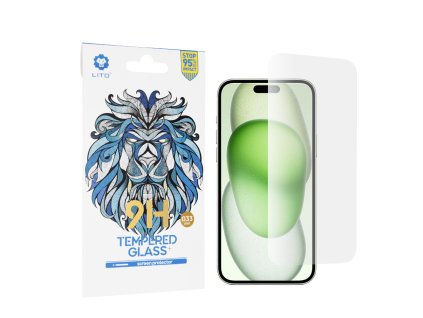 17992 lito 2 5d klasicke tvrdene sklo iphone 15 plus transparentna
