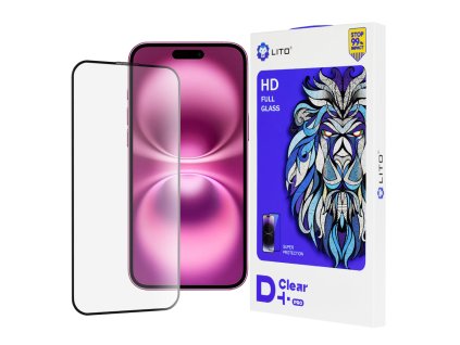 37861 1 lito d pro clear ochranne sklo pre iphone 16 plus cierne