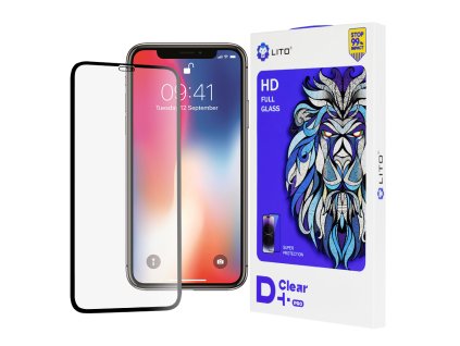 50601 1 lito d pro clear tvrdene sklo pre iphone x iphone xs iphone 11 pro cierne