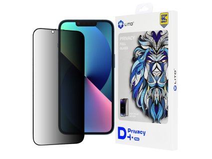 50640 1 lito d pro privacy tvrdene sklo pre iphone 13 iphone 13 pro iphone 14 cierne s ochranou sukromia