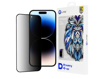 50646 1 lito d pro privacy tvrdene sklo pre iphone 14 pro cierne s ochranou sukromia