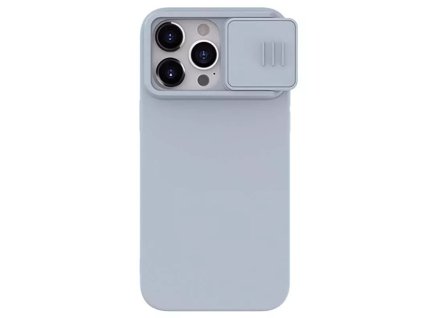 29590 nillkin camshield silky magsafe silicone kryt pre iphone 15 pro max star siva