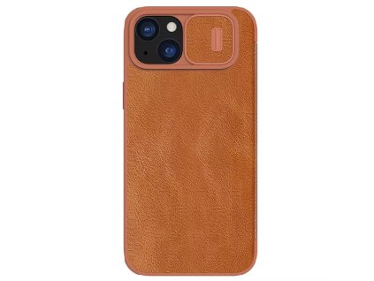 30787 nillkin qin kozene puzdro iphone 15 plus hneda