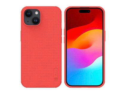 49716 nillkin super frosted shield puzdro pre iphone 15 plus cervene