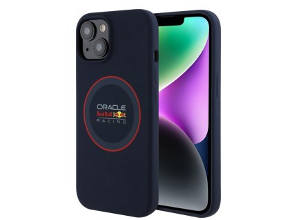 43965 6 red bull racing silikonovy kryt s magsafe a cervenym kruzkom na iphone 14 rbhmp14s24siilvr tmavomodry