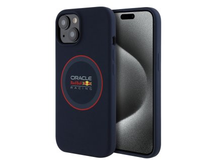 43956 6 red bull racing silikonovy kryt s magsafe a cervenym kruzkom na iphone 15 rbhmp15s24siilvr tmavomodry