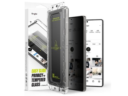 54000 ringke easy slide privacy tempered glass 2 ks tvrdene sklo s ochranou sukromia pre samsung galaxy s25 ultra cierne