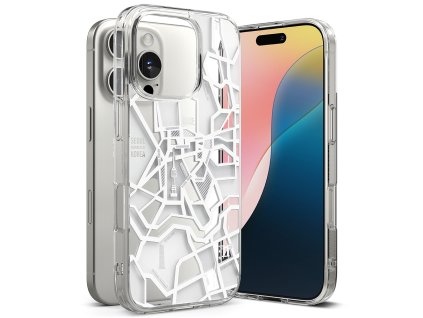 51879 ringke fusion design puzdro pre iphone 16 pro max mapa seoul biela