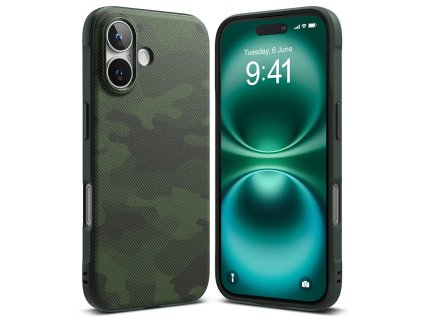 51345 ringke onyx design puzdro pre iphone 16 plus zelene maskacove