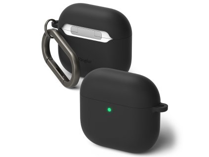 48480 ringke silicone silikonove puzdro na apple airpods 4 cierne