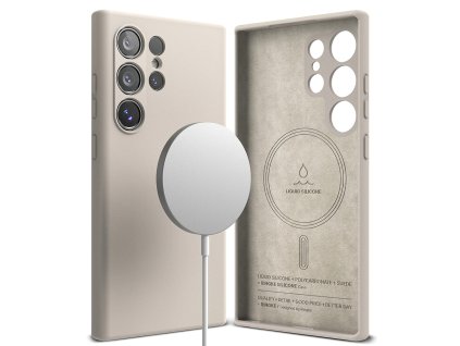 36478 ringke silicone magnetic ochranny kryt pre samsung galaxy s24 ultra kamen