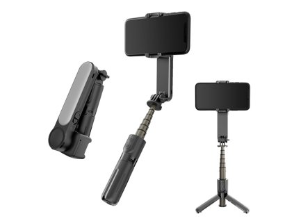 40076 selfie tyc l09 dialkove ovladanie bluetooth drziak na stativ a stabilizator gimbalu cierna