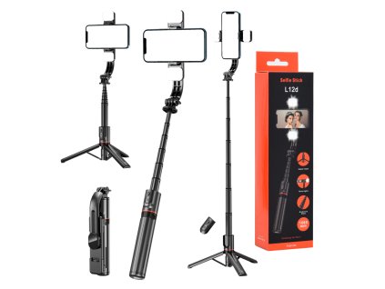 40079 selfie tyc l12d bluetooth dialkove ovladanie a drziak na stativ cierna