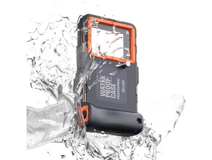 53742 shellbox diving waterproof professional case vodotesne puzdro pre telefony do 6 8 ipx8 do 15 m 1 h pod vodou cierne